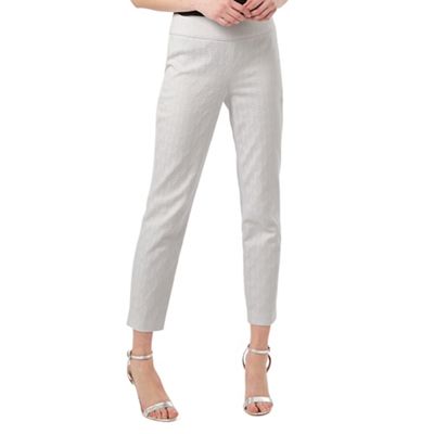 Phase Eight Ivory Hollie Jacquard Trousers